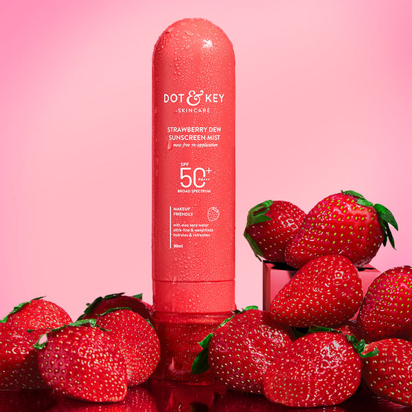 Strawberry Sunscreen Face Mist In-Vivo Tested SPF 50+ PA+++