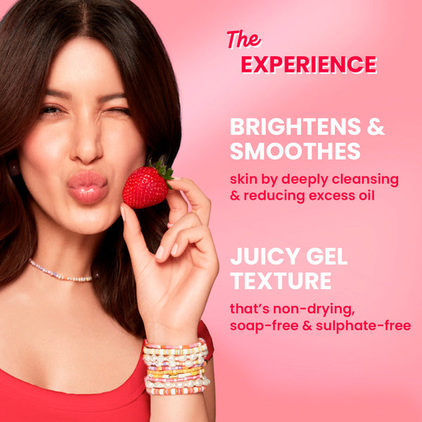 Strawberry Bright Niacinamide Gel Face Wash