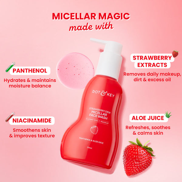 Strawberry Dew Micellar Face Wash
