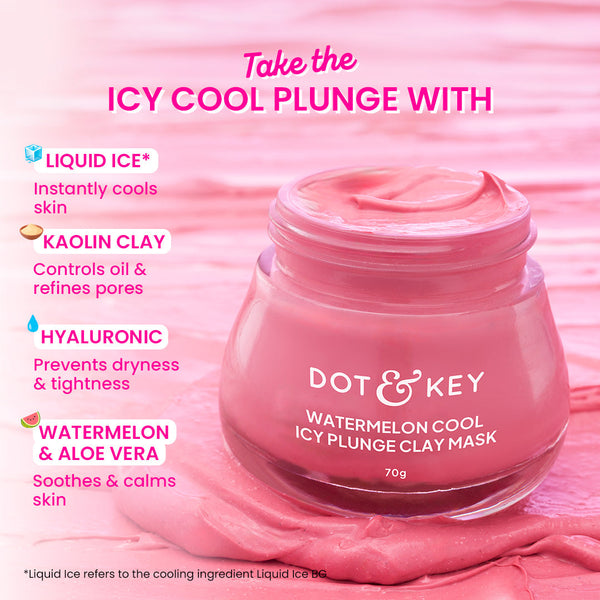 Watermelon Cool Icy Plunge Clay Mask