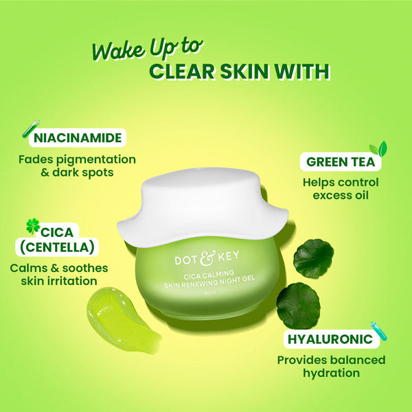 Cica Calming Night Gel (Niacinamide + Green Tea)
