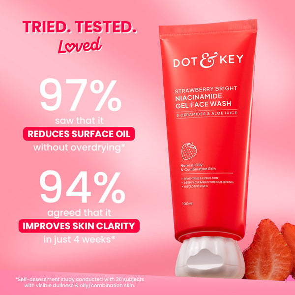 Strawberry Bright Niacinamide Gel Face Wash