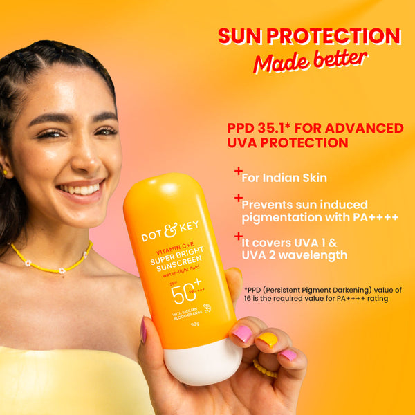 Vitamin C + E Sunscreen SPF 50+ PA++++ With New-Age UV Filters