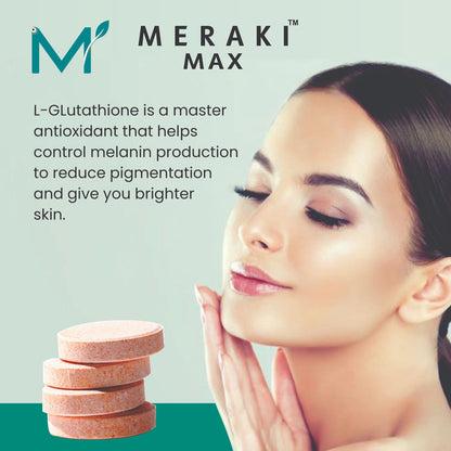 Meraki Max Glutathione Effervescent Tablets